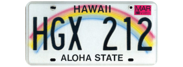 Hawaii License Plate Design